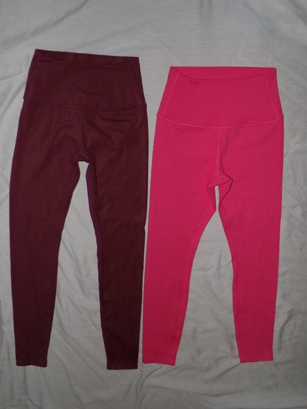 Lot of 2 TAVI High Waisted Ankle Workout Yoga Tight Leggings Women's S Wine Pink